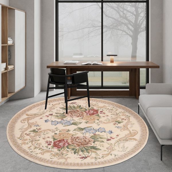 Blossoming Rich and Noble Round Carpet - 图片 3